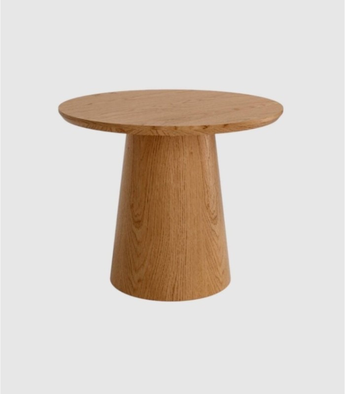 Small round coffee table in Namib oak