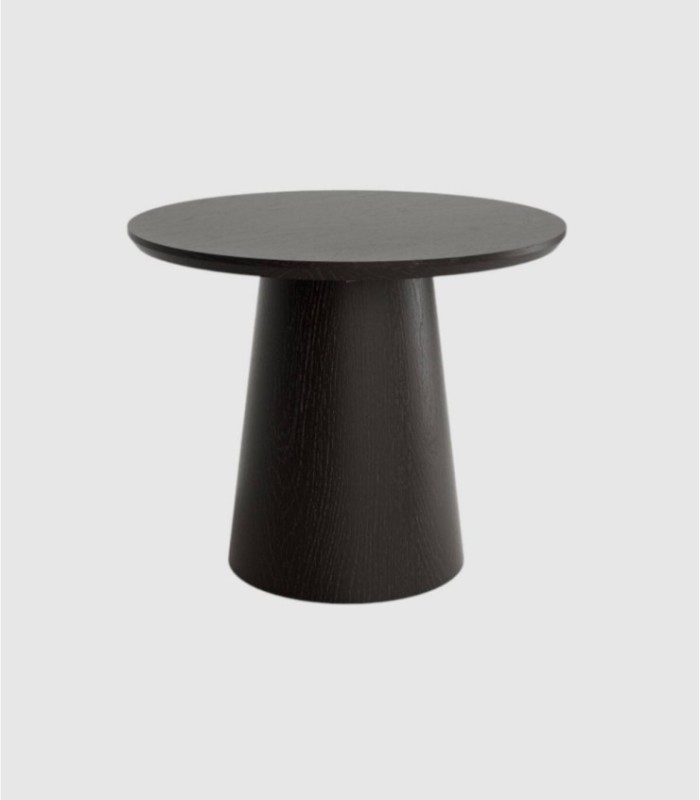 Kleine ronde zwarte Namib salontafel