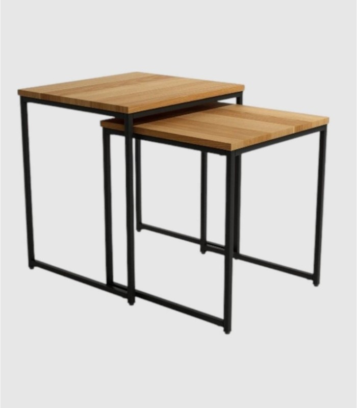 Set of 2 square coffee tables Austral