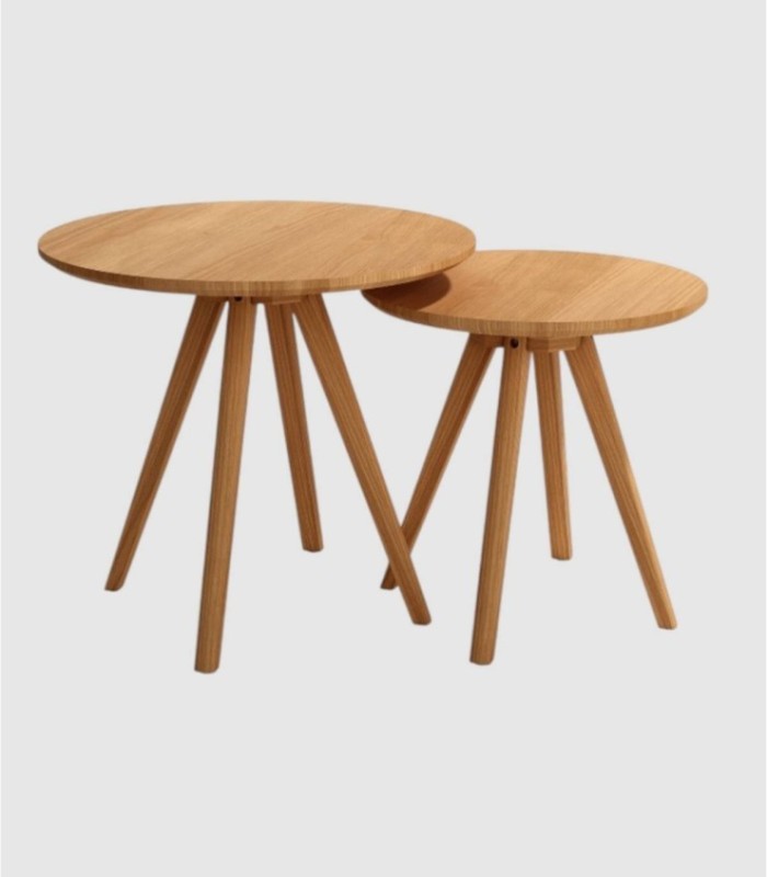 Set of 2 round Cook coffee tables