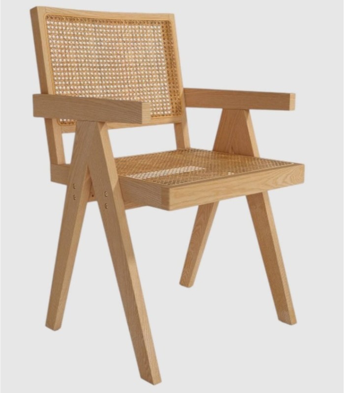 Pack of 2 Enea natural ash chairs