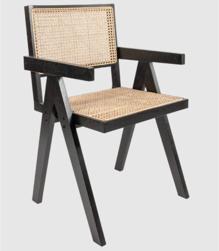 Pack of 2 Enea chairs, black ash
