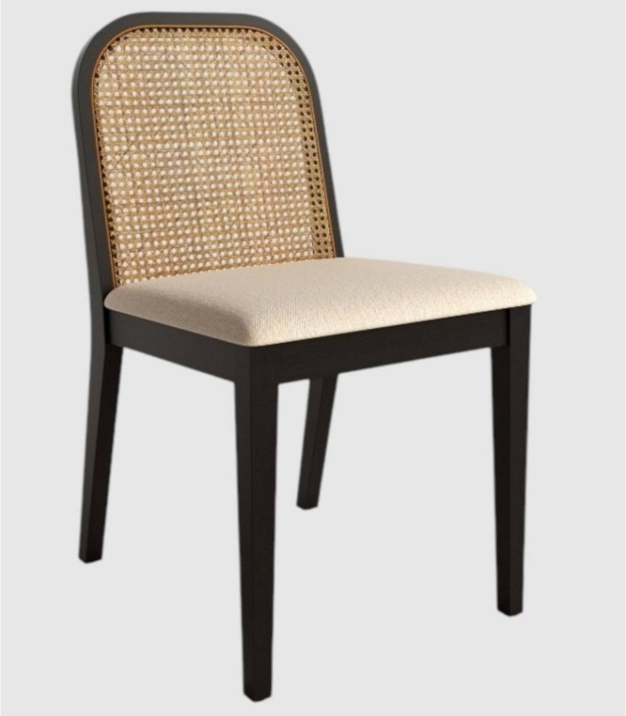 Set van 2 Tilia stoelen in zwart parelmoer