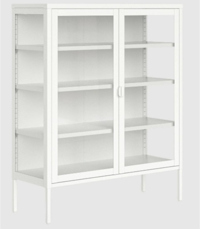 Titania small cream glass display case