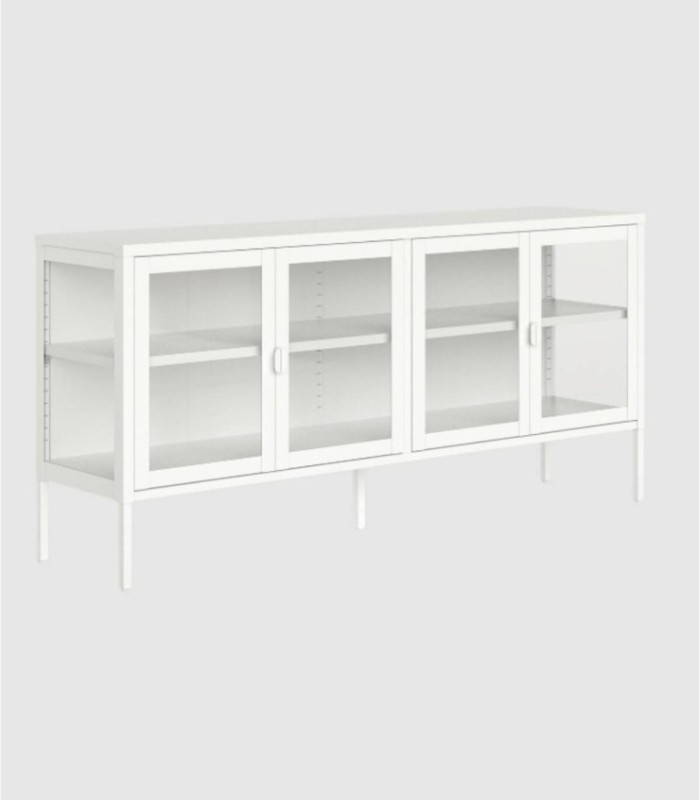 Titania cream glass sideboard