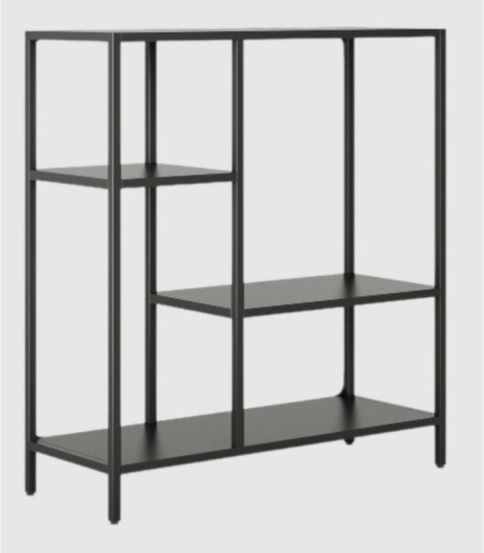 Titania large black hall shelf