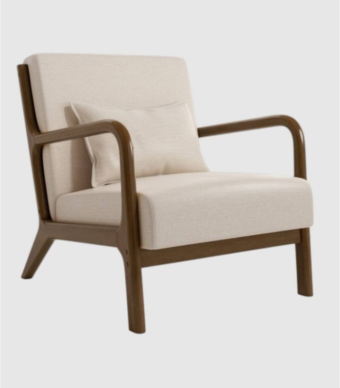 Ume dark mother-of-pearl wooden armchair