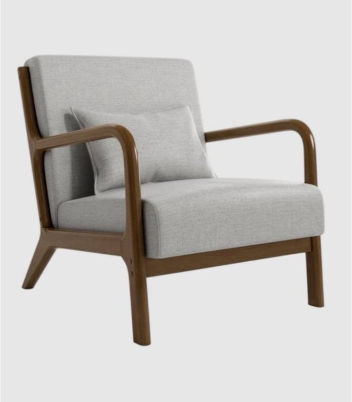 Ume donker parelhouten fauteuil