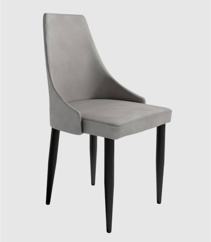 Silla tapizada gris París