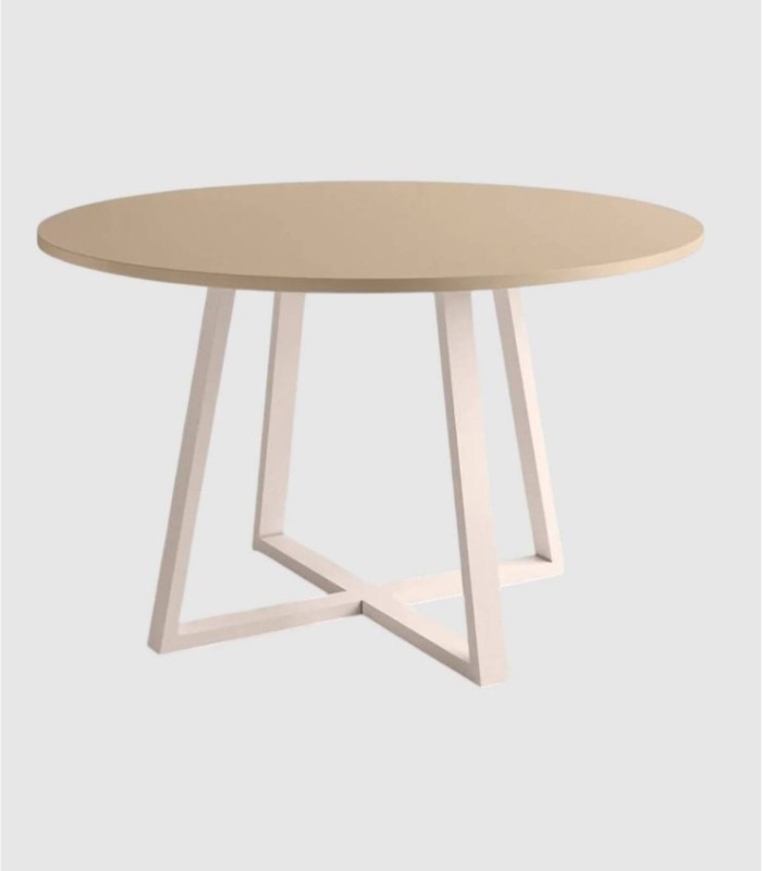Small ivory pearl table Lugano