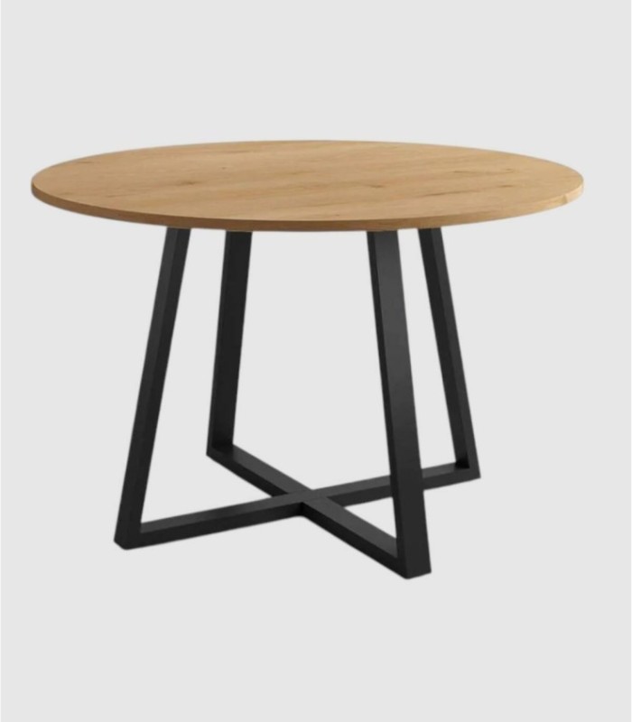 Lugano kleine zwart eiken tafel