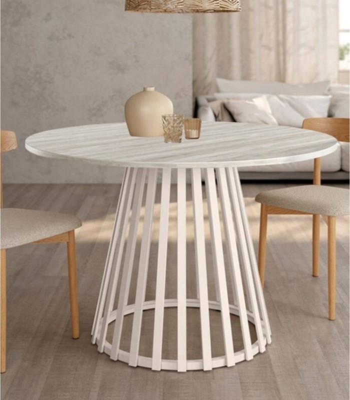 Delta round table ivory arctic