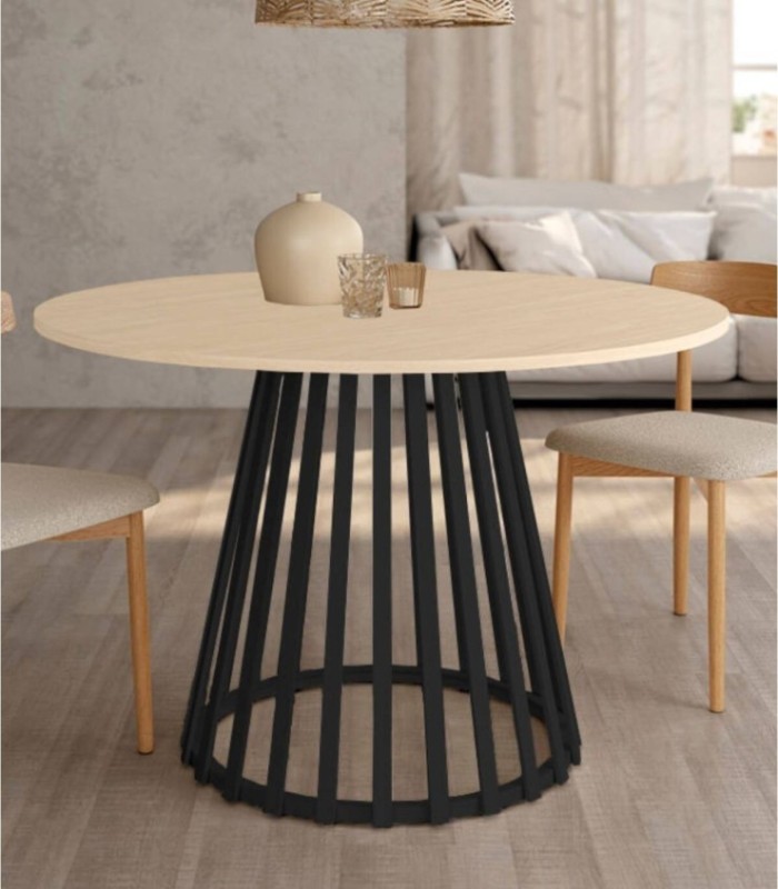Delta black alpine round table