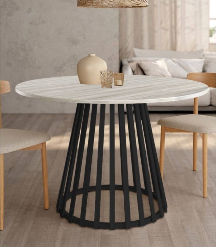 Delta black artic round table