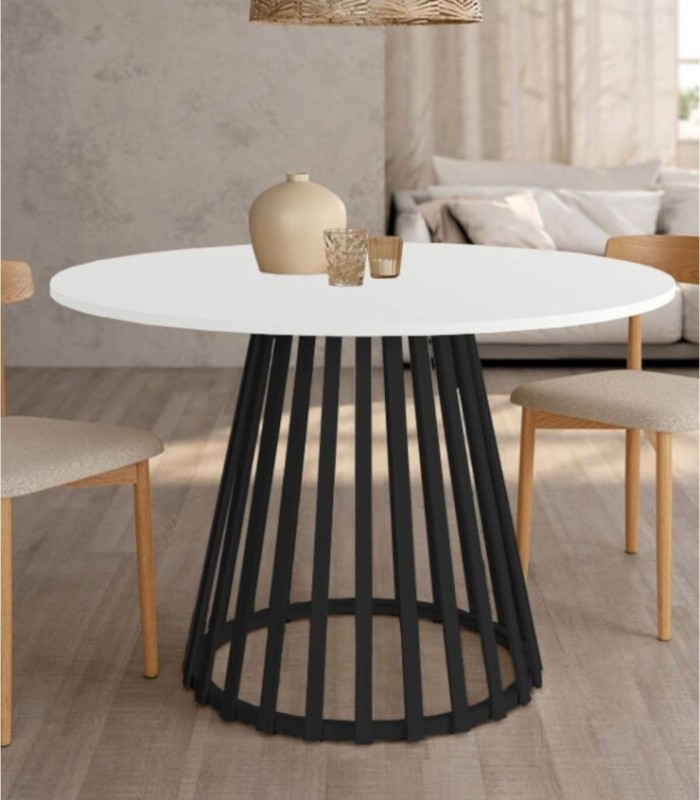 Delta zwart witte ronde tafel