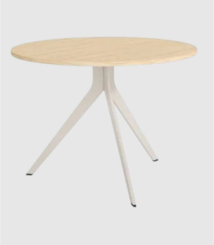 Small ivory alpine round table Orta
