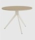 Mesa redonda perla marfil pequeña Orta
