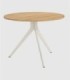Mesa redonda roble marfil pequeña Orta