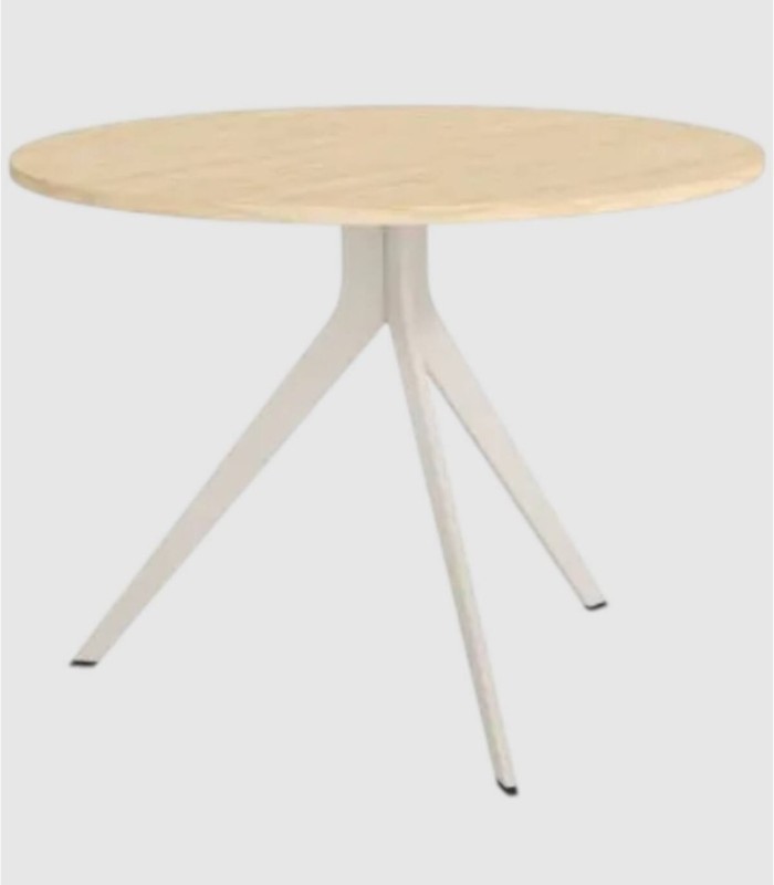 Large ivory alpine round table Orta