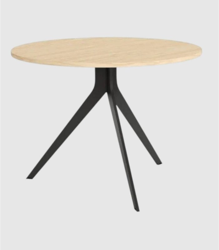 Kleine zwarte ronde alpine tafel Orta