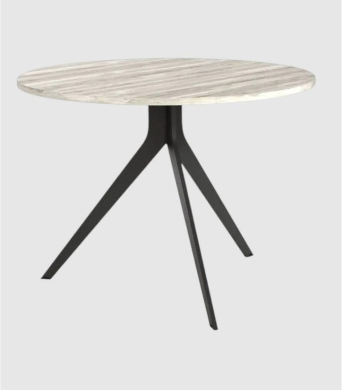Orta small black artic round table