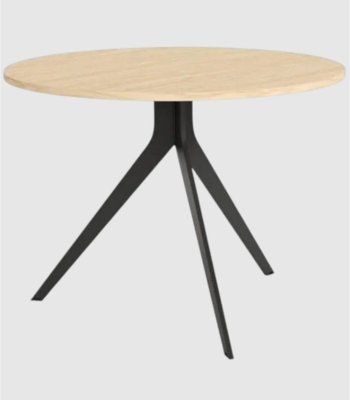 Orta grote zwarte ronde alpine tafel