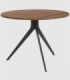 Mesa redonda java negro grande Orta