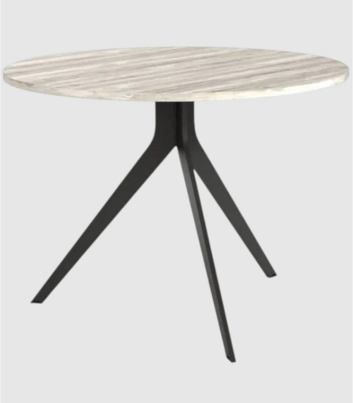 Orta large black artic round table