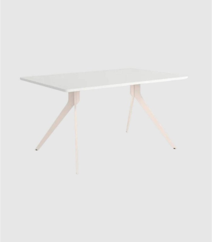 Small rectangular ivory white table Iseo