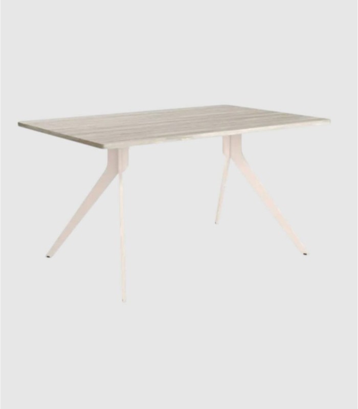Medium rectangular table, Arctic ivory, Iseo