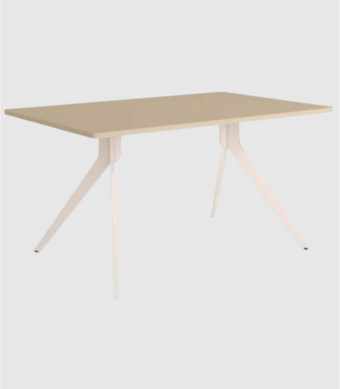 Iseo grote rechthoekige tafel met ivoorkleurige parels