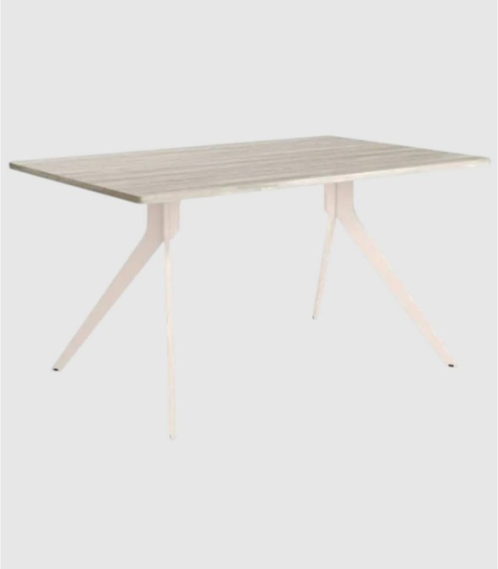 Mesa rectangular artic marfil grande Iseo