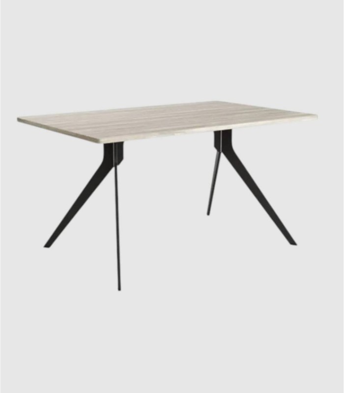 Iseo medium rectangular black Arctic table