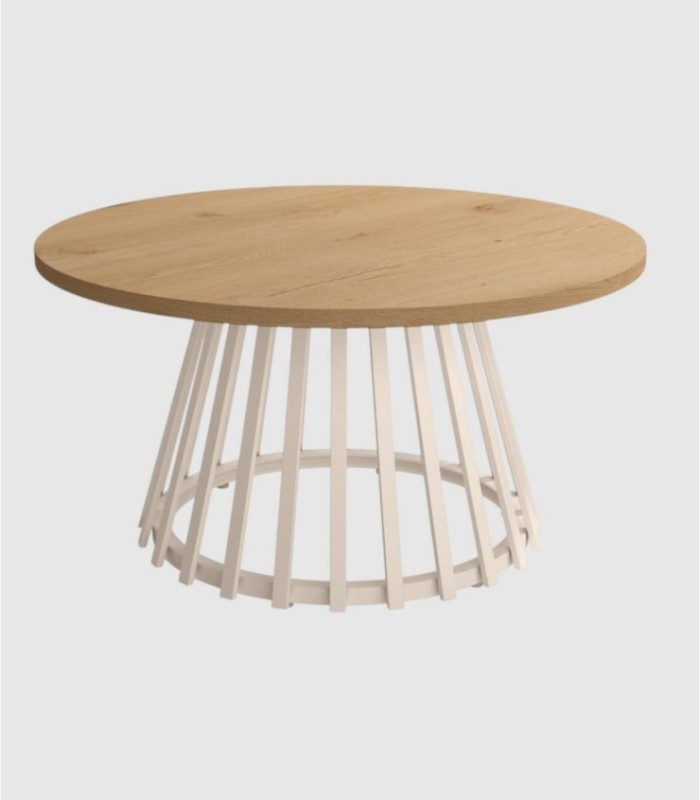 Mesa de centro Delta roble marfil grande