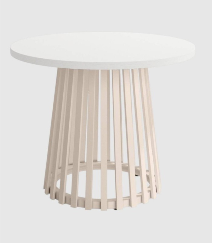 Small Delta coffee table, ivory white
