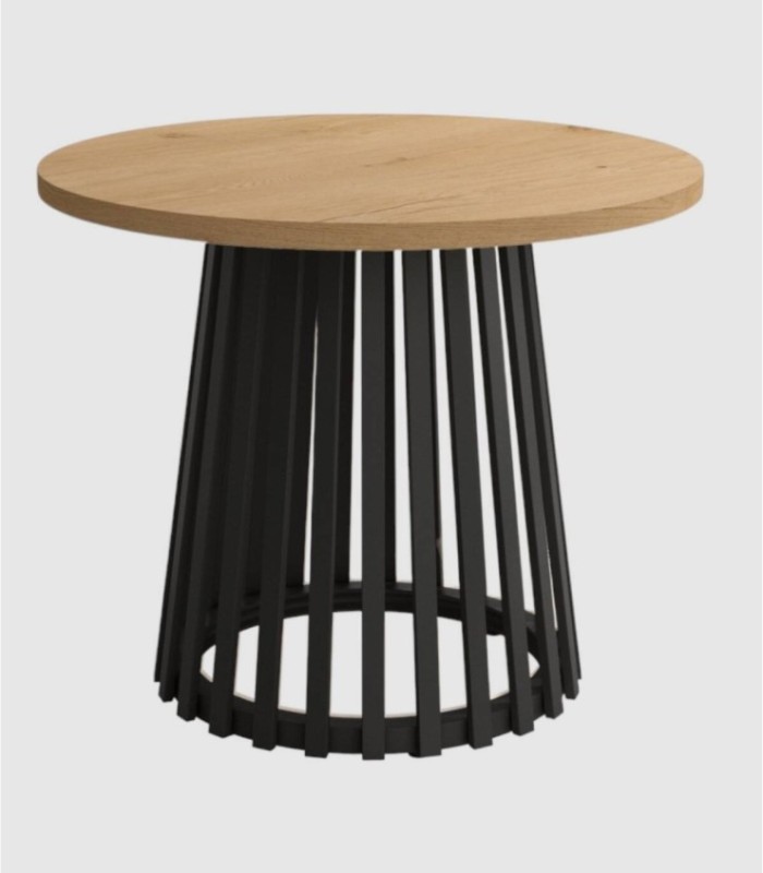 Delta coffee table black oak small