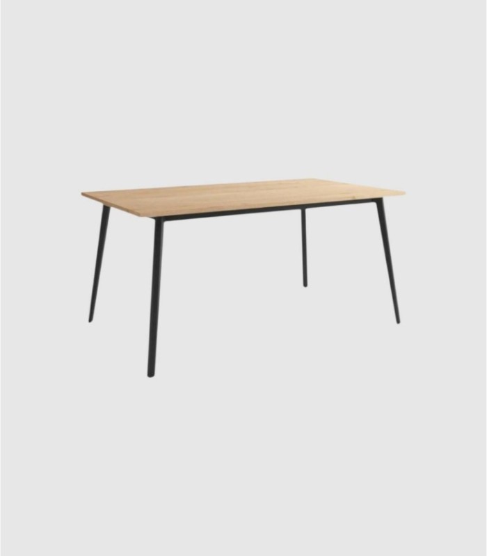 Kamba kleine tafel van zwart eikenhout