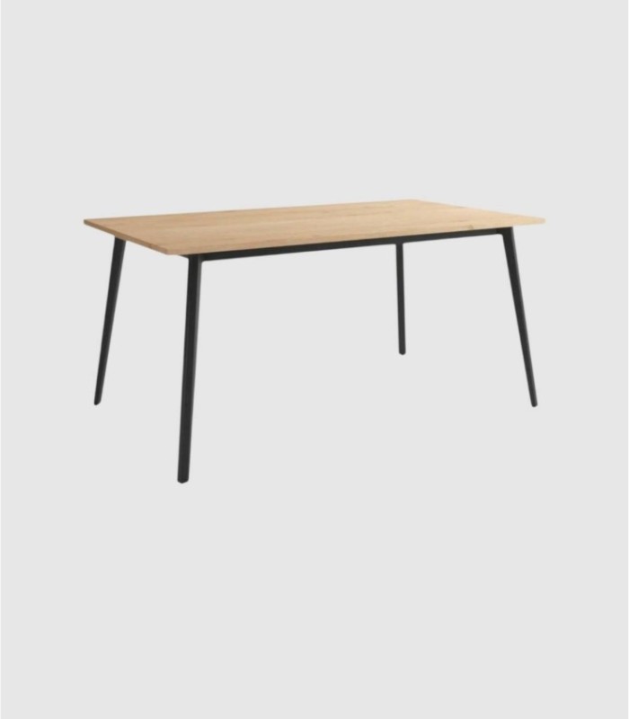 Kamba middelgrote/kleine tafel van zwart eikenhout