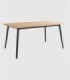 Mesa roble negro mediana grande Kamba