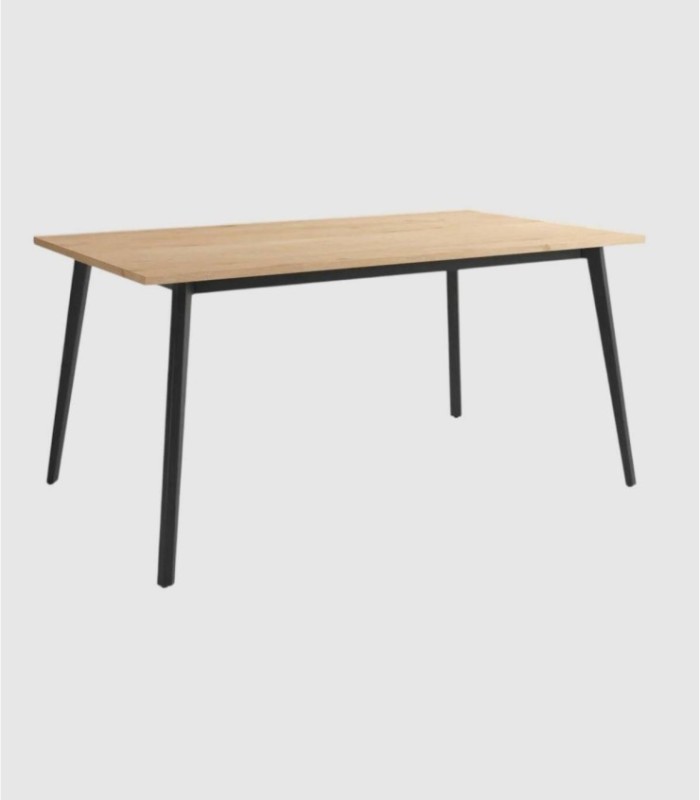 Kamba middelgrote zwart eiken tafel