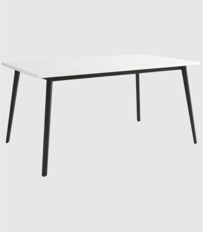 Mesa blanco negro grande Kamba