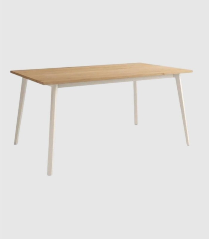 Kamba medium large ivory oak table