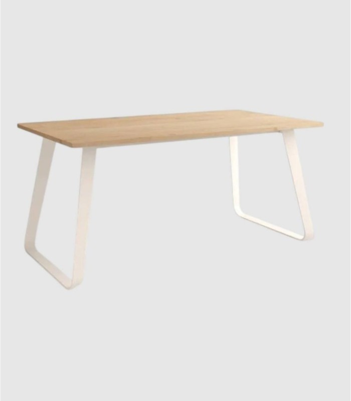 Medium ivory oak table.