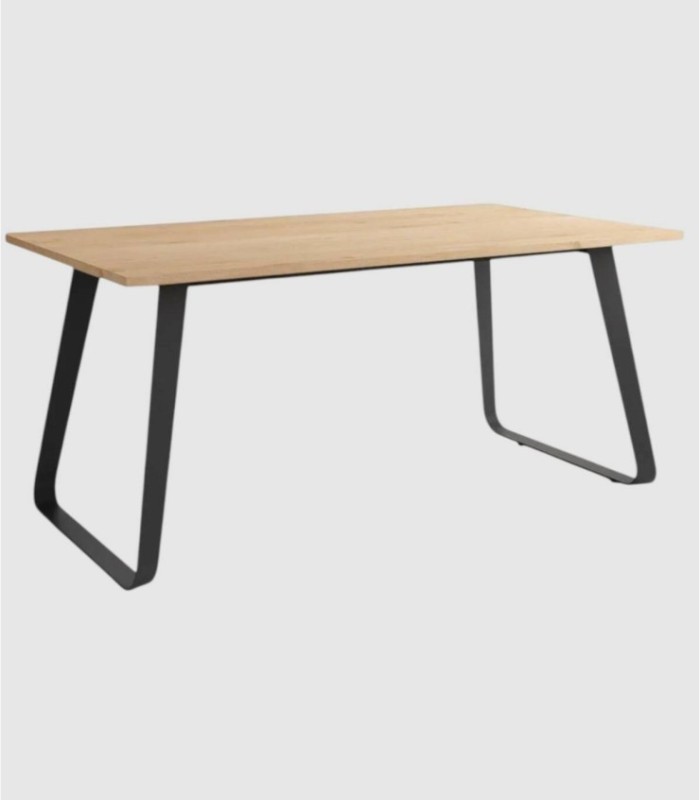 Como large black oak table