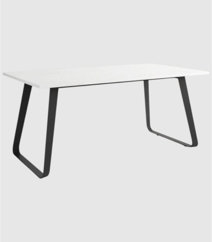 Mesa blanco negro grande Como