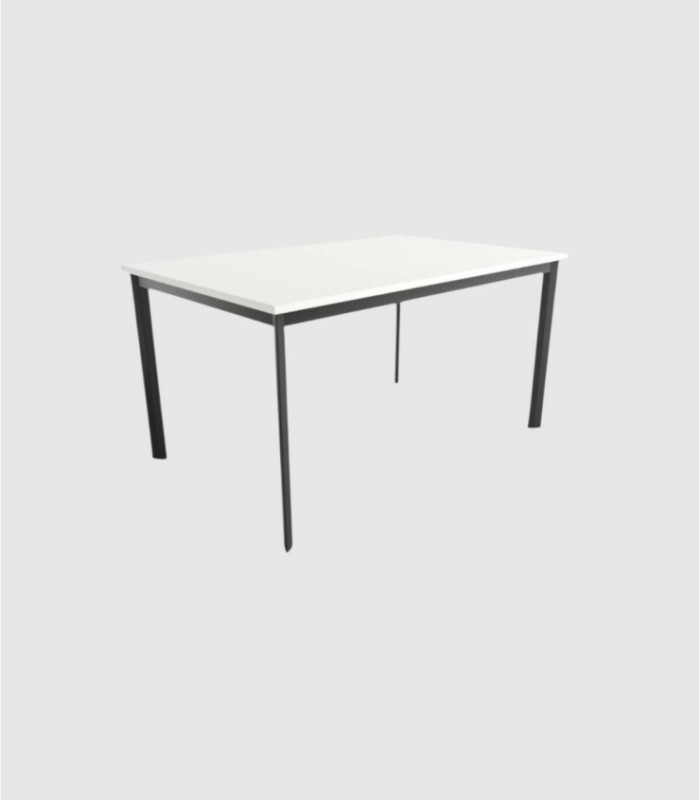 Garda square black and white table