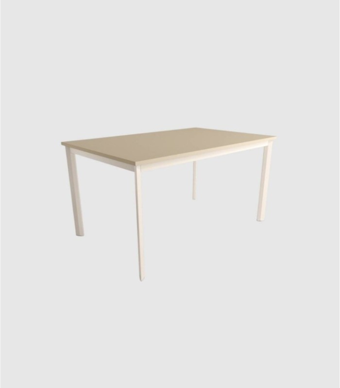 Mesa perla marfil cuadrada Garda