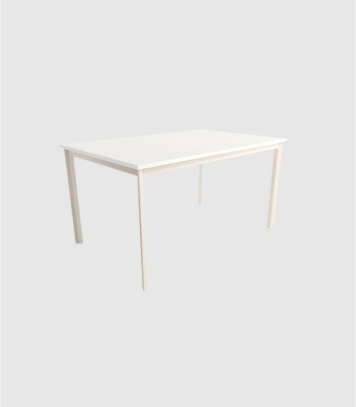 Garda square ivory white table