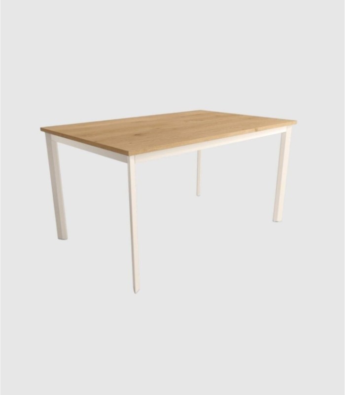 Mesa roble marfil mediana pequeña Garda