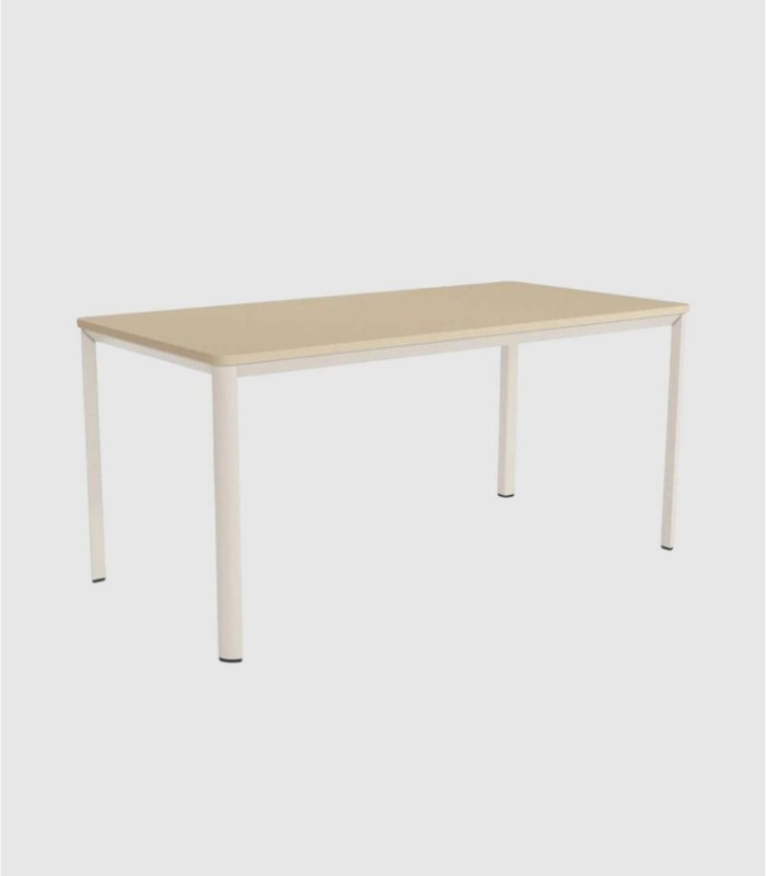 Mesa rectangular perla marfil mediana pequeña Onea